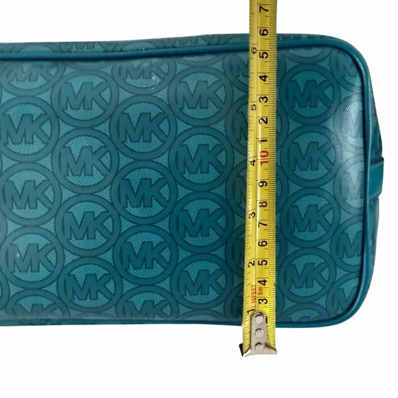 MICHAEL KORS teal Jodie large logo jacquard tote one size - Picture 8 of 15